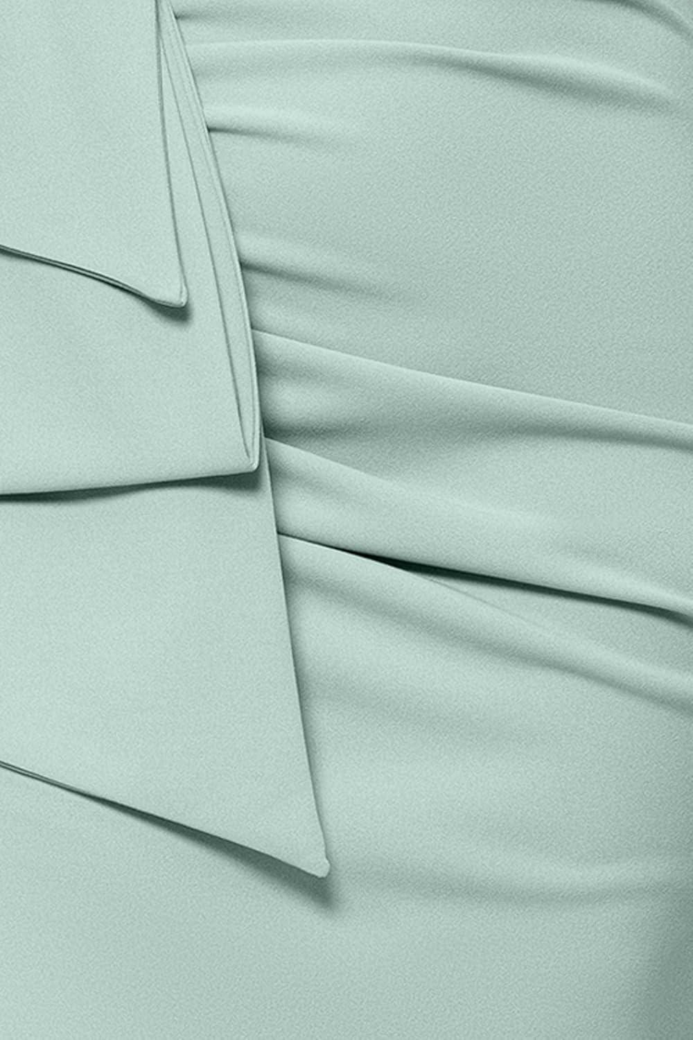 imageXscape Womens Plus Size Long Off The Shoulder Scuba Crepe Slit DressSage