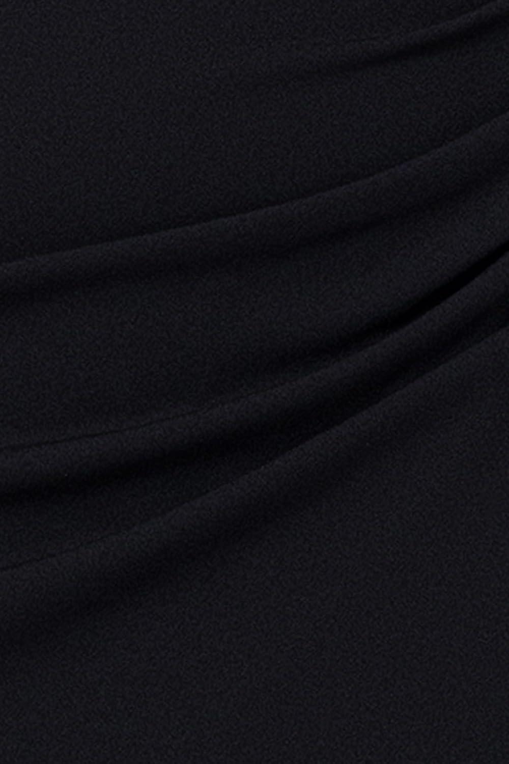 imageXscape Womens Plus Size Long Illusion Sleeve Off The Shoulder DressBlack