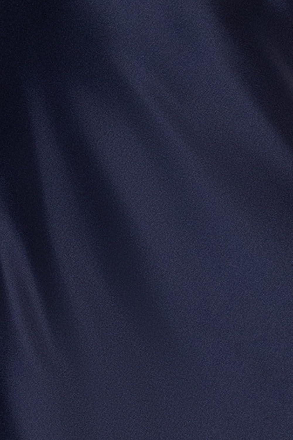 image:imageXscape Womens Satin Halter Sleeveless Floor Length DressNavy