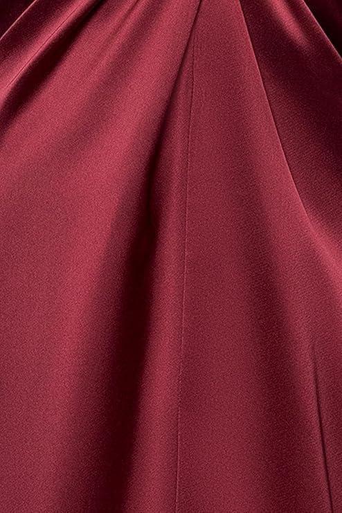 image:imageXscape Womens Satin Strapless Knot Front Floor Length DressWine