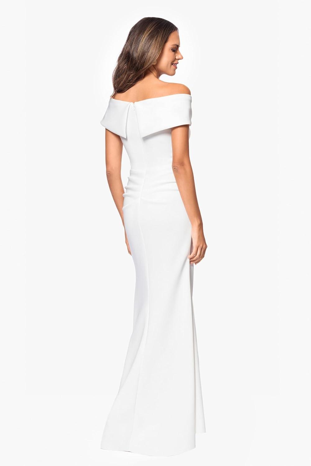 image:imageXscape Womens Betsy amp Adam Womens Velvet High Neck Sleeveless Ruffle Floor Length DressPeri
