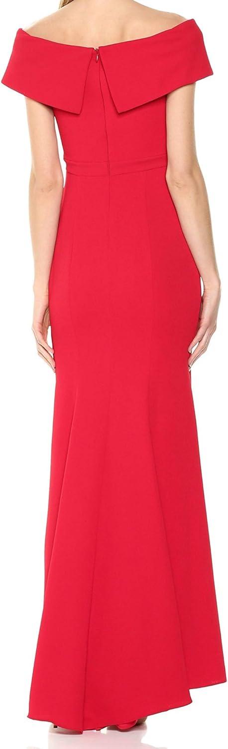 image:imageXscape Womens Womens Off the Sholder Crepe DressRed