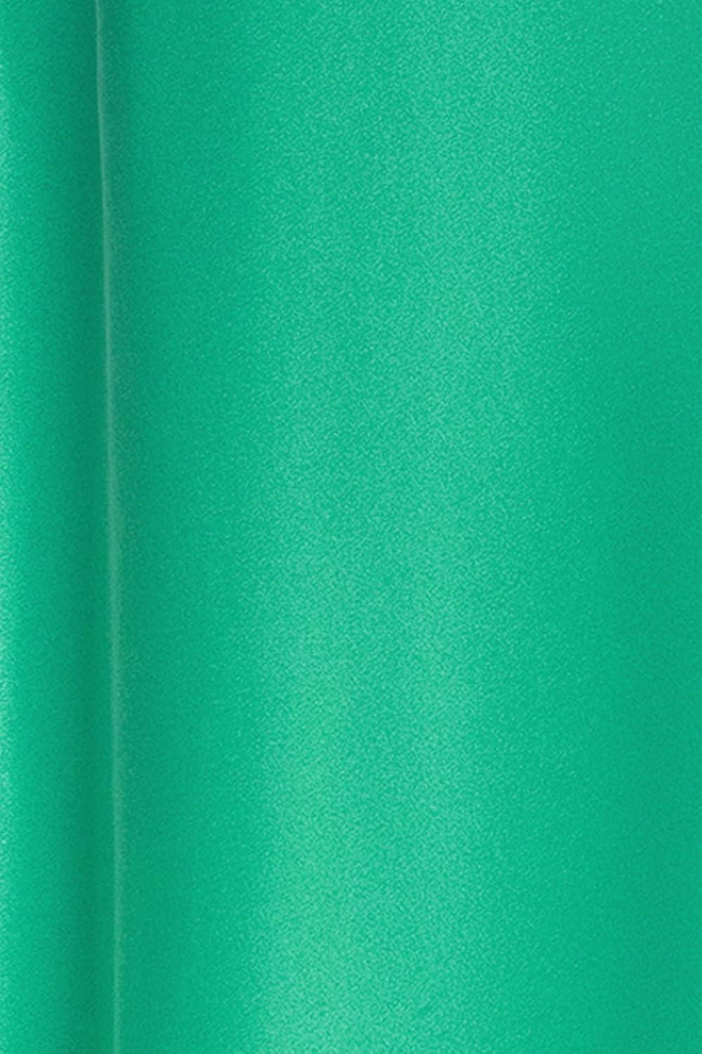 image:imageXscape Womens Satin Cowl Neck Halter Sleeveless Floor Length DressGreen