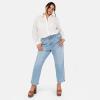 Lovedrobe Women&rsquo;s Ladies Long Sleeve Shirt Button-up Broderie Anglaise Floral Side Splits Cotton Casual Summer Occasion Blouse Femme(Blanc)