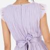 Anaya with Love Ladies Maxi Dress for Women V Neckline Sleeveless Frilly for Wedding Guest Bridesmaid Prom Long High Empire Waist Tiered Robe Femme (Lot de 1)(Dusty Lilac)