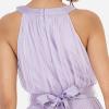 Anaya with LoveRobe Longue Robe De Soirée Robe Femme Chic Col Licou Long sans Manches avec Ceinture Robe De Bal Demoiselle d&rsquo;honneur(Lilas Pâle)