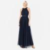 Anaya with LoveRobe Longue Robe De Soirée Robe Femme Chic Col Licou Long sans Manches avec Ceinture Robe De Bal Demoiselle d&rsquo;honneur(Marine)