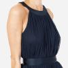 Anaya with LoveRobe Longue Robe De Soirée Robe Femme Chic Col Licou Long sans Manches avec Ceinture Robe De Bal Demoiselle d&rsquo;honneur(Marine)