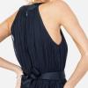 Anaya with LoveRobe Longue Robe De Soirée Robe Femme Chic Col Licou Long sans Manches avec Ceinture Robe De Bal Demoiselle d&rsquo;honneur(Marine)