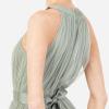 Anaya with LoveRobe Longue Robe De Soirée Robe Femme Chic Col Licou Long sans Manches avec Ceinture Robe De Bal Demoiselle d&rsquo;honneur(Vert Givré)