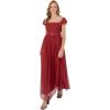Anaya with Love Womens Ladies Maxi Dress Bardot Off Shoulder with Belt Long Empire Waist for Wedding Guest Prom Evening Gown Bridesmaid Robe Femme(Garent)