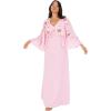 Maya Deluxe Women&rsquo;s Maxi Dress Ladies V-Neck Long Cape Sleeve Floral Sequin Embellished A-Line for Wedding Guest Evening Occasion Robe Femme(Cherry Blossom)