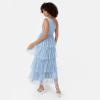 Anaya with Love Women&rsquo;s Midaxi Dress Ladies One Shoulder Sleeveless Tiered Skirt for Wedding Guest Bridesmaid Evening Occasion Ball Gown Robe Femme(Soft Blue)