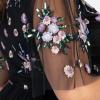 Maya Deluxe Robe de soirée Midaxi brodée à Paillettes avec décolleté Plongeant en V Noir Femme(Noir)
