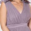 Maya Deluxe Maya Deluxe Maxi Dress with Ruffle Shoulder Detail Robe de Demoiselle d&rsquo;honneur Femme(Lilas Moody)