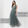 Maya Deluxe Maya Deluxe Maxi Dress with Ruffle Shoulder Detail Robe de Demoiselle d&rsquo;honneur Femme(Vert Bruyant.)