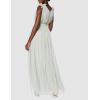Maya Deluxe Maya Deluxe Maxi Dress with Ruffle Shoulder Detail Robe de Demoiselle d&rsquo;honneur Femme(Vert Sauge)