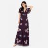 Maya Deluxe Women&rsquo;s Maxi Dress Ladies Embroidered Sequin Embellished Button Front Split for Wedding Guest Bridesmaid Prom Evening, Robes,