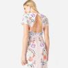 Maya Deluxe Womens Maxi Dress Ladies Embroidered Button Front Split Tea Dess for Wedding Guest Bridesmaid Evening Prom Occasion Robe Femme(Multicolore)