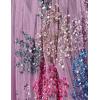 Maya Deluxe Womens Sequin Dress for Ladies Maxi Stripes Floral Embellishment Sleeveless Wedding Guest Prom Bridesmaid Robe Formelle Femme(Mauve)