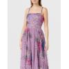 Maya Deluxe Womens Sequin Dress for Ladies Maxi Stripes Floral Embellishment Sleeveless Wedding Guest Prom Bridesmaid Robe Formelle Femme(Mauve)