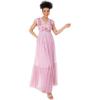 Maya Deluxe Women&rsquo;s Ladies Maxi Dress V-Neck Short Flutter Sleeves Floral Sequin Embellished Tulle A-Line Wedding Guest Bridesmaid Robe Femme(Cherry Blossom)
