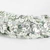 Maya Deluxe Womens Embellished Headband for Ladies Adults Sequin Alice Band Bridal Hair Accessories Bridesmaid Evening Formal, Bandeau aux femmes, Green Lily, One Size