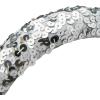 Maya Deluxe Womens Embellished Headband for Ladies Adults Sequin Alice Band Bridal Hair Accessories Bridesmaid Evening Formal, Bandeau aux femmes, silver, One Size