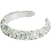 Maya Deluxe Womens Embellished Headband for Ladies Adults Sequin Alice Band Bridal Hair Accessories Bridesmaid Evening Formal, Bandeau aux femmes, Green Lily, One Size