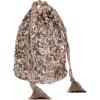 Maya Deluxe Womens Sequin Handbag Ladies Sequin Bag for Bridesmaids Sparkling Drawstring Coin Purse Pouch for Evening Prom Party, Embrayage aux femmes, Taupe Blush,(Taupe Blush)