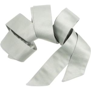 Maya Deluxe Womens Sash Belt Ladies Satin Sash Waist Tie Ribbon Bow Accessory For Bridesmaids Bridal Wedding Prom Evening Occasion ceinture De las mujeres(Green Lily)