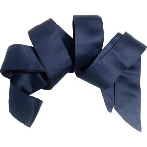 Maya Deluxe Womens Sash Belt Ladies Satin Sash Waist Tie Ribbon Bow Accessory For Bridesmaids Bridal Wedding Prom Evening Occasion ceinture De las mujeres(Navy)