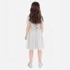 Maya Deluxe Robe Midi pour Fille avec Paillettes pour Mariage, Anniversaire, Demoiselle d&rsquo;honneur(Gris Clair)